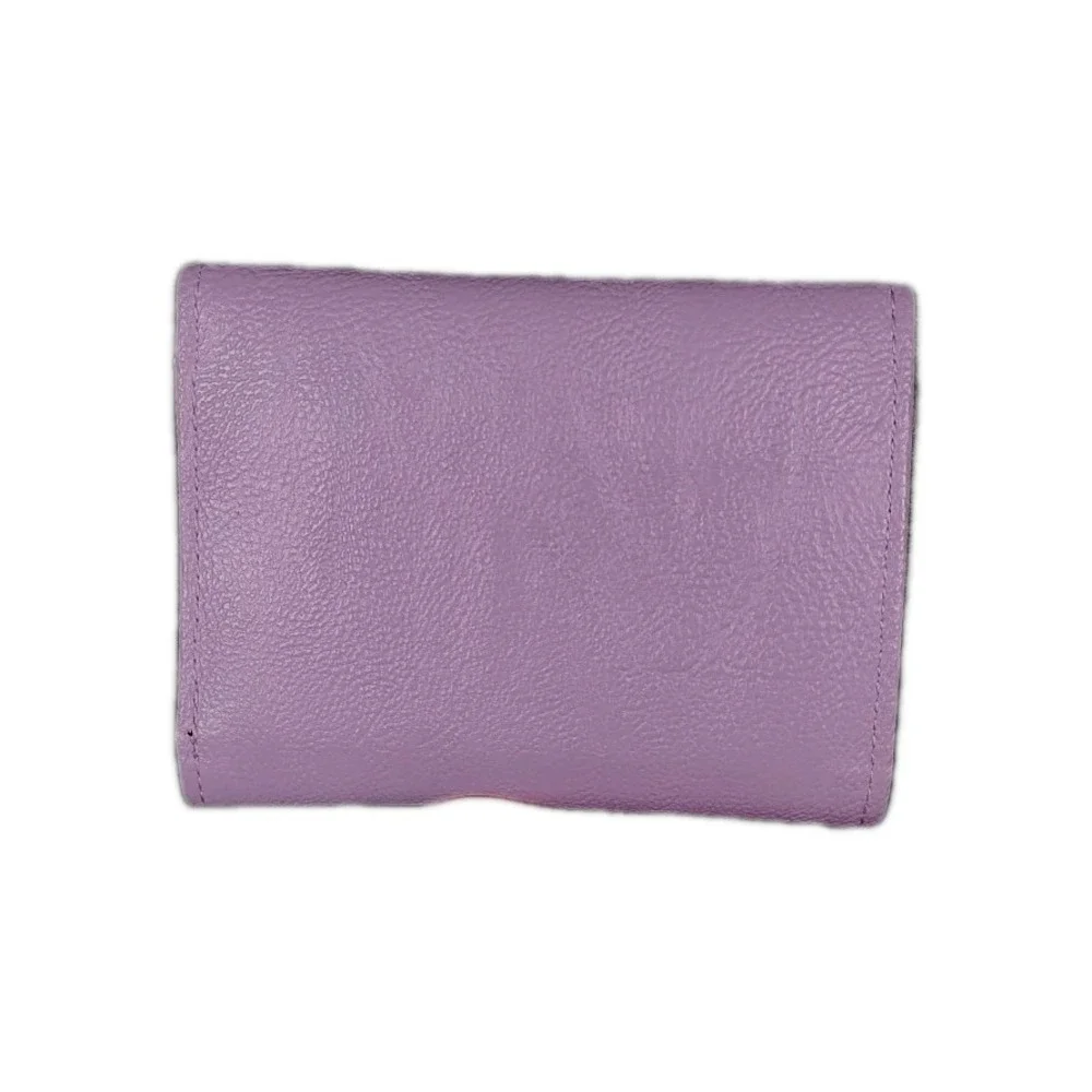Vintage Retired Betsey Johnson Trifold Faux Pebble‎ Leather Wallet Gold Spellout